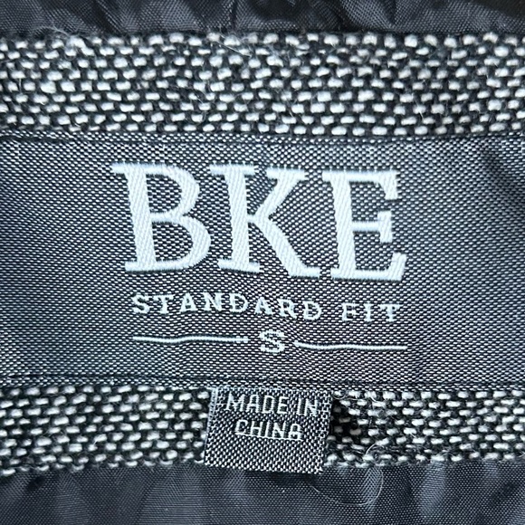 BKE Size S Mens Puffer Vest Waxed Canvas Wool Blend Full Zip Snaps Fully Lined - Picture 6 of 7